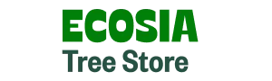 Ecosia tree store logo with transparent background.