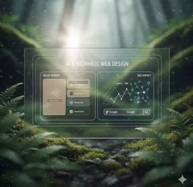 Using ai and biophilic web design for natural color palettes.