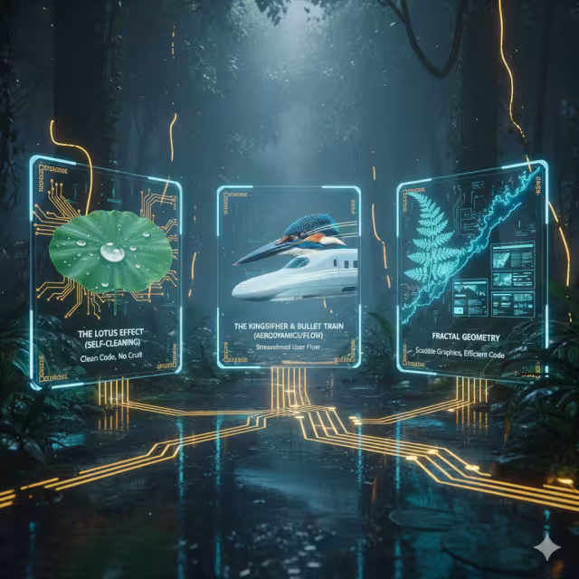 Examples of biomimicry in structures.