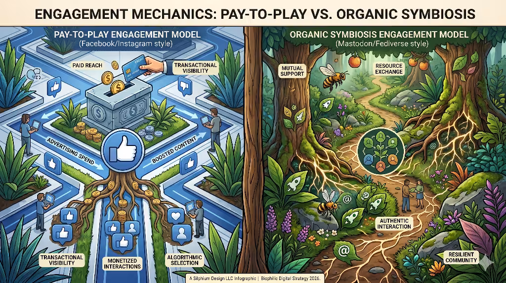 Engagement of mastodon vs facebook.