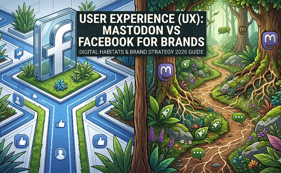 Comparing mastodon vs facebook for ux.