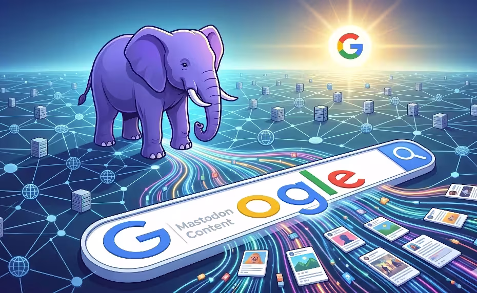 Mastodon content on Google.
