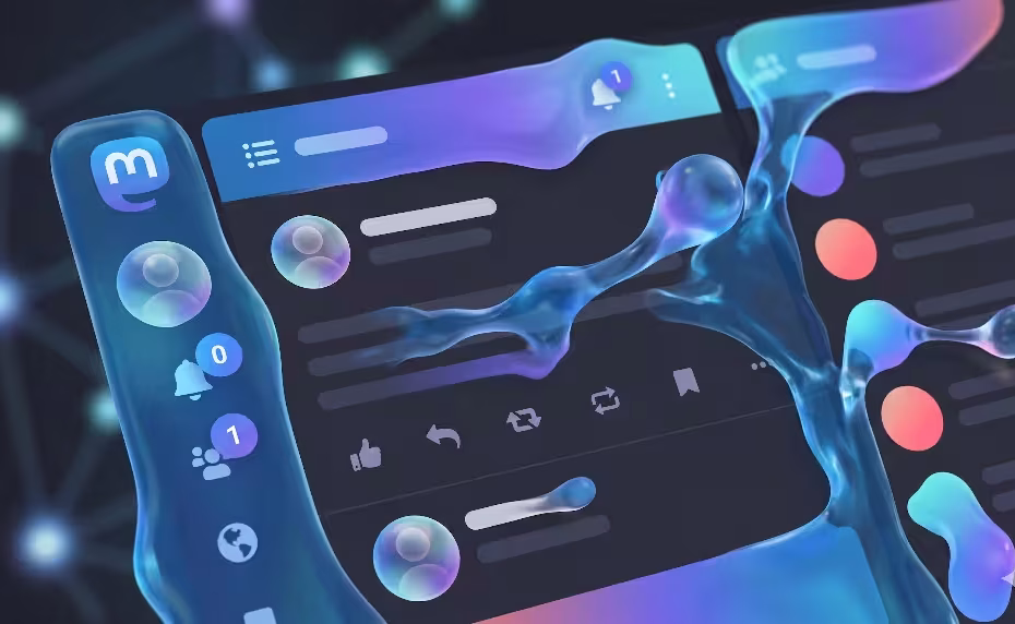 Liquid animation in mastodon themes.
