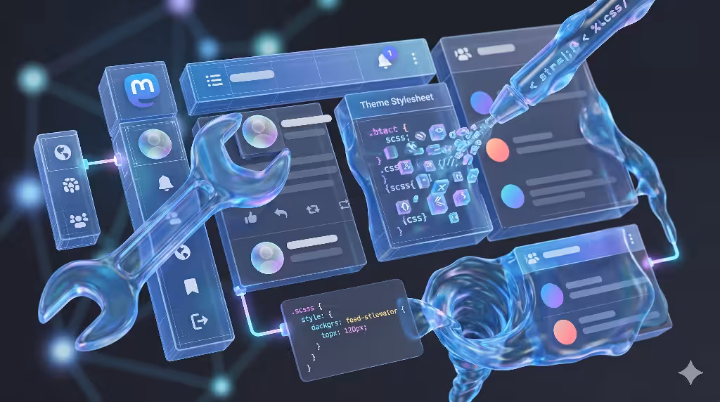 Theming architecture of Mastodon.