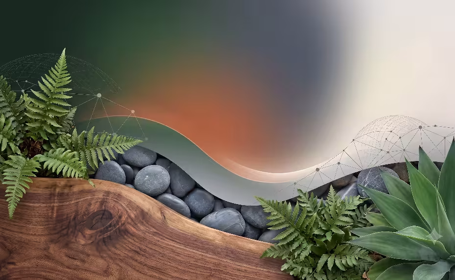 A nature-inspired design for lifestyle marketing.