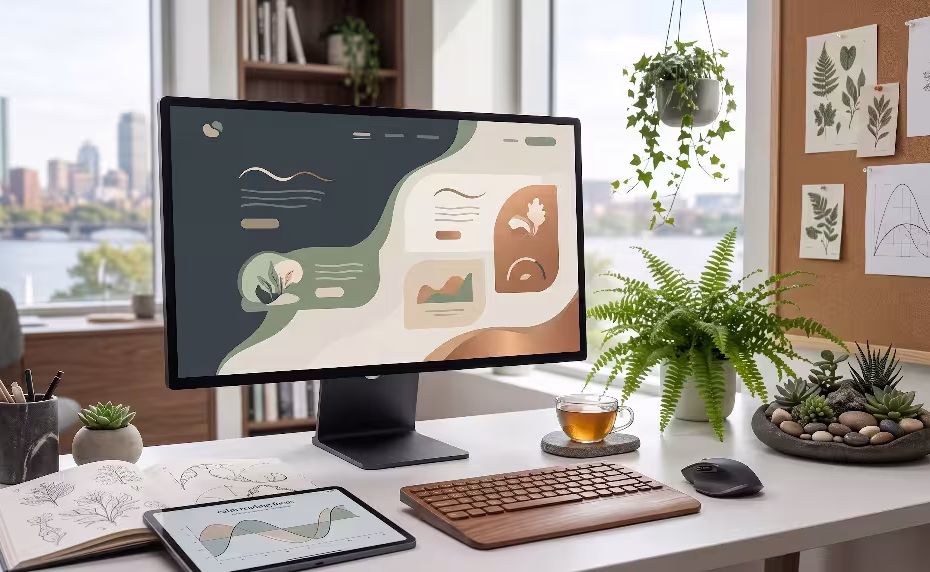 A computer with soft fascination design patterns.