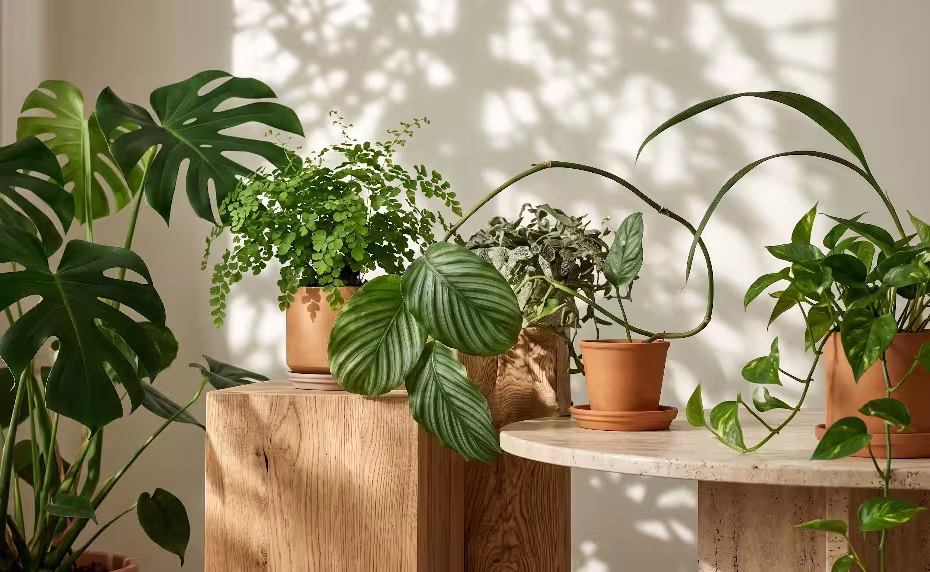 Greenery for a biophilic pinterest pin.