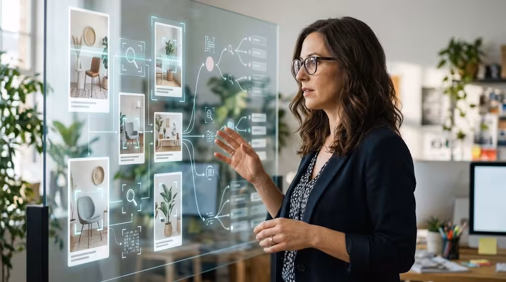 A woman looking at the multiplier effect.