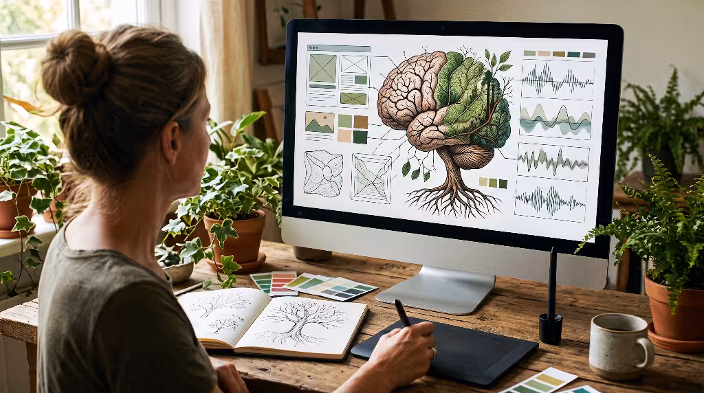 The nerurobiology of biophilic ux on a computer.